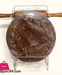 Sheesham Wood Rolling Pin Roti Maker With Stand (Chakla Belan)