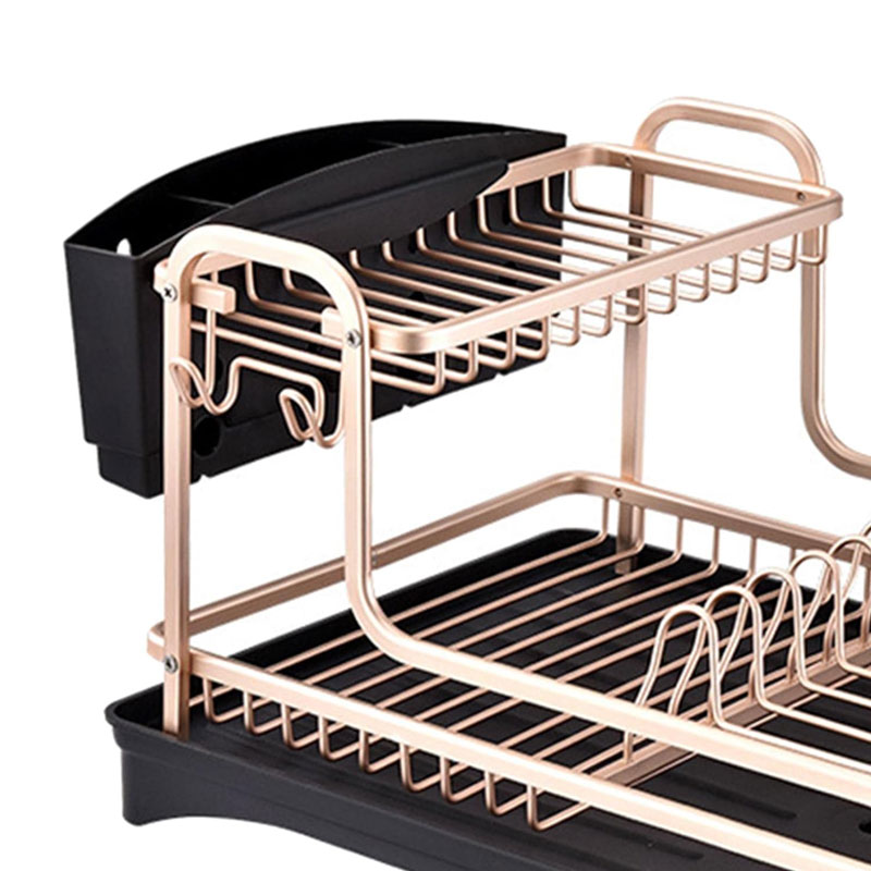 2 Tier Dish Rack Aluminum