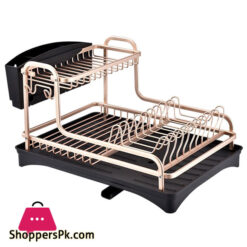 2 Tier Dish Rack Aluminum