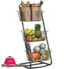 3 Tier Market Basket Stand Fruit Baskets with Removable Baskets 3 Tier Basket