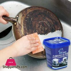 500G Rust Remover Cleaner Kitchen Stainless Steel Cleaning Paste Pot Polishing Pan Kitchenwares Stain Dirt Cleaner Accessoriesmetal Polish