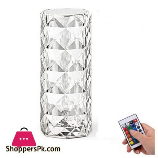 Acrylic Diamond Table Lamp Adjustable USB Rechargeable Crystal Lamp Bedside Night Light Decor Bedroom Nightstand LampDesk Lamps