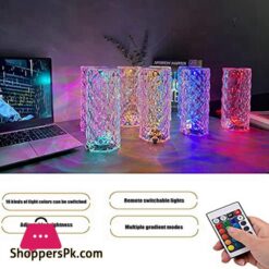 Acrylic Diamond Table Lamp Adjustable Usb Rechargeable Crystal Lamp Bedside Night Light Decor Bedroom Nightstand Lampdesk Lamps