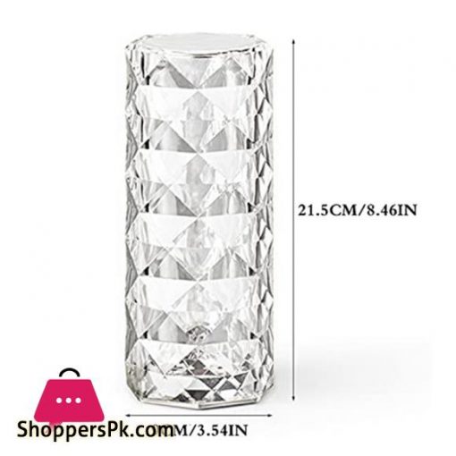 Acrylic Diamond Table Lamp Adjustable USB Rechargeable Crystal Lamp Bedside Night Light Decor Bedroom Nightstand LampDesk Lamps