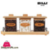 Billi Coffee Tea and Sugar Jars Canister Set of 3 Thailand Made #WP147/3