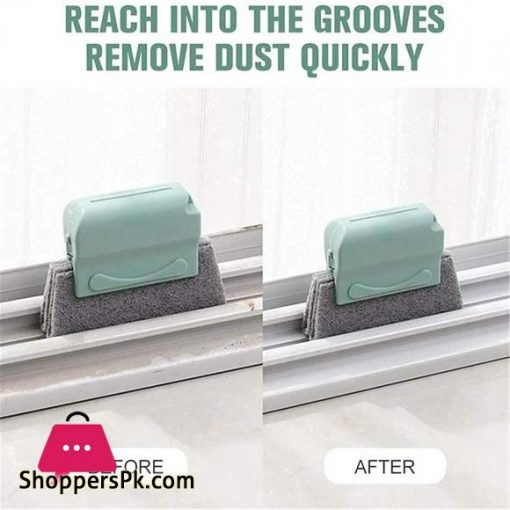 KEAIDO 3PCS Creative Door Window Groove Cleaning Brushes Magic Handheld Grip Crevice Gap Corner Multipurpose Clean Tools Slide Brush Head