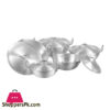 Domestic Metal Finish 3 X 7 Wok Set 10 Pcs - D-48