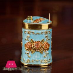 European Retro Press Type Toothpick Holder Fashion Toothpick Box Luxury Restaurant Hotel Household Toothpick Dispenser Boxtoothpick Holders