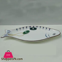 Fish Style Serving Dish Porcrlain Ware - MR1312
