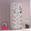 Flower Design Bedroom Double Door Style Plastic Clothes Cupboard Wardrobe For Baby