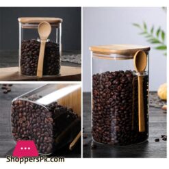 800 1200Ml With Spoon Sealed Jar Storage Tank Condiment Coffee Beans Tank Kitchen Supplies Sugar Storage Bottle Tea Boxbottlesjars Boxes