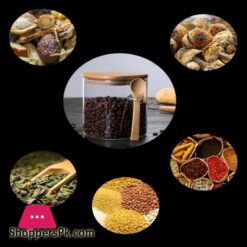 800 1200Ml With Spoon Sealed Jar Storage Tank Condiment Coffee Beans Tank Kitchen Supplies Sugar Storage Bottle Tea Boxbottlesjars Boxes