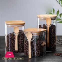 800 1200Ml With Spoon Sealed Jar Storage Tank Condiment Coffee Beans Tank Kitchen Supplies Sugar Storage Bottle Tea Boxbottlesjars Boxes