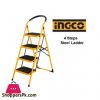 Ingco Steel Ladder 4 Steps - HLAD09041