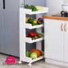 Kitchen Storage Rack For Sundries Goods Fridge Side Shelf 23 Layer Removable With Wheels Bathroom Organizer Shelf Book Shelvestorage Holders Racks
