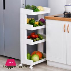 Kitchen Storage Rack For Sundries Goods Fridge Side Shelf 23 Layer Removable With Wheels Bathroom Organizer Shelf Book Shelvestorage Holders Racks