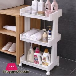 Kitchen Storage Rack For Sundries Goods Fridge Side Shelf 23 Layer Removable With Wheels Bathroom Organizer Shelf Book Shelvestorage Holders Racks