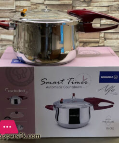 Korkmaz Stainless Steel Smart Timer Pressure Cooker 6-Liter Turkey Made