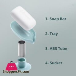 Leaf Shaped Soap Dish Box Soap Holder Drain Rack Toilet Soap Box Perforated Free Standing Suction Cup Travel Bathroom Accessorieportable Soap Dishes