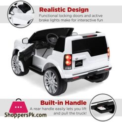 Best Choice Products 12V 37 Mph 2 Seater Licensed Land Rover Ride On Car Toy W Parent Remote Control Mp3 Player White