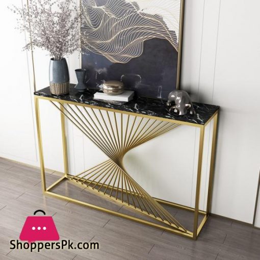 Light Luxury Modern Console Marbre Living Room Sofa Tables Nordic Home Iron Sofa Table Furniture Bedroom Decoration CabinetSofa Tables