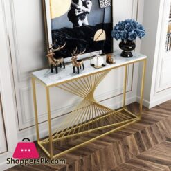 Light Luxury Modern Console Marbre Living Room Sofa Tables Nordic Home Iron Sofa Table Furniture Bedroom Decoration Cabinetsofa Tables