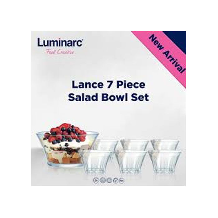 Luminarc Lance Salad Bowl 7 Pcs Set