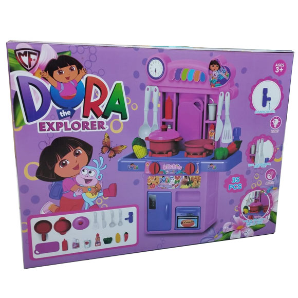 New Edition Dora Kitchen Set 35 Pcs With Running Water