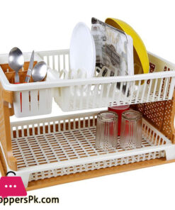 Plastic Modular Kitchen Dish Drainer Rack with & Cutlery Holder Turkey Made