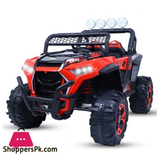 Road King Rechargeable Battery Operated Ride on Car Jeep for Kids Baby with R/C Children Car Age 2 to 12 Years