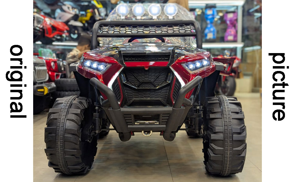 Road King Rechargeable Battery Operated Ride On Car Jeep For Kids Baby With R/C Children Car Age 2 To 12 Years