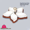 Royal Serving Dishes With Wooden Base - 320