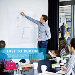 Self Adhesive Whiteboard Wall Decal Sticker 177 X 787 Extra Large Strong Durable Dry Erase Wall Paper Message Board Peel Stick White Board For Kids Drawing Office School Home Decor White