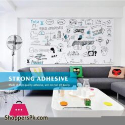 Self Adhesive Whiteboard Wall Decal Sticker 177 X 787 Extra Large Strong Durable Dry Erase Wall Paper Message Board Peel Stick White Board For Kids Drawing Office School Home Decor White