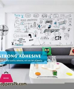 Self-Adhesive Whiteboard Wall Decal Sticker Extra Large Strong &Amp; Durable Dry Erase Wall Paper Message Board Peel Stick White Board For Kids Drawing Office School Home Decor White 12 Self Adhesive Whiteboard Wall Decal Sticker 177 X 787 Extra Large Strong Durable Dry Erase Wall Paper Message Board Peel Stick White Board For Kids Drawing Office School Home Decor White