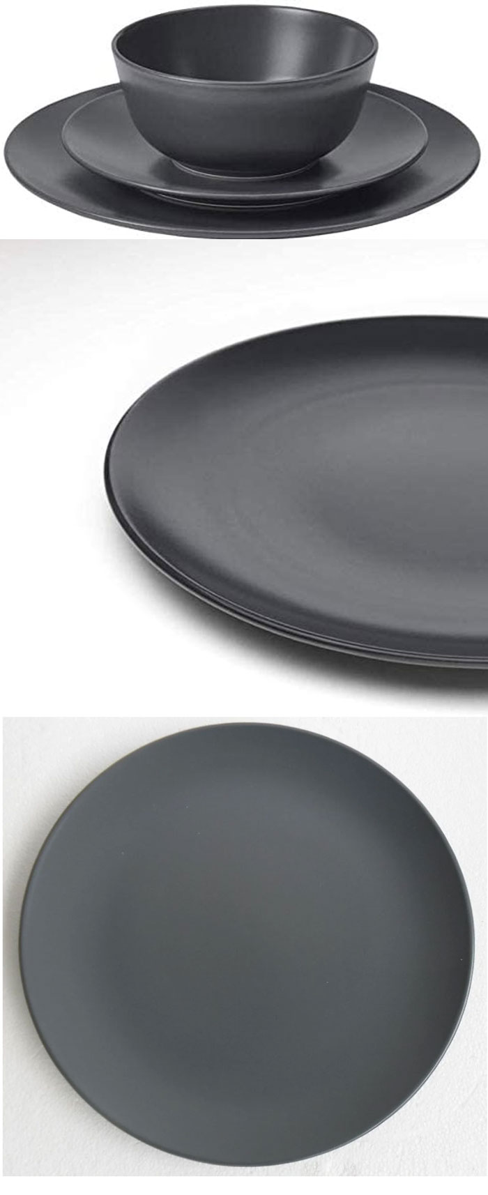 Shoppers Superior Quality 24 Pc Dinner Set - Black