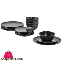 Shoppers Superior Quality 24 Pc Dinner Set - Black