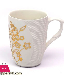 Stylish Tea Cup With Golden Flower Design 6 Pcs