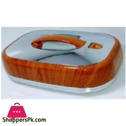 Taiwan Hotpot Wood Silver Rect 4.5Ltr - 775LW-S