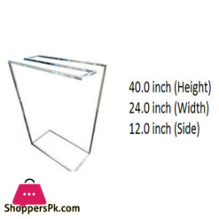 Towel Stand Square 2 Step S.Steel - EH1002