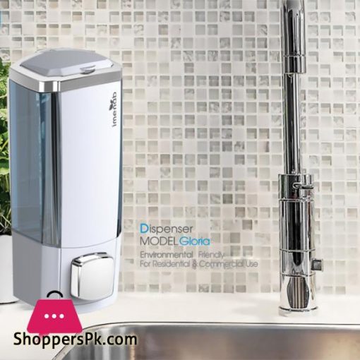 Wall Mounted Translucent Soap Dispenser Plastic Hand SoapShampooShower Gel Single Head 400ML