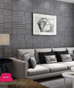Wall Sheet Brick Tiles Style Wall Paper 3D Foam Wall Sheet For Living Room Bed Room Kitchen Wall Paper Foam Wall Sheet 3d Wall Sheet Size70x77cm
