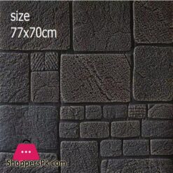 Wall Sheet Brick Tiles Style Wall Paper 3D Foam Wall Sheet For Living Room Bed Room Kitchen Wall Paper Foam Wall Sheet 3D Wall Sheet Size70X77Cm