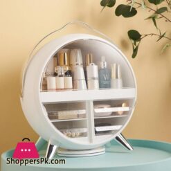 Waterproof Dustproof Cosmetic Storage Box Portable Makeup Organizer Cosmetic Storage Box Jewelry Containers With Led Mirrorstorage Boxes Bins