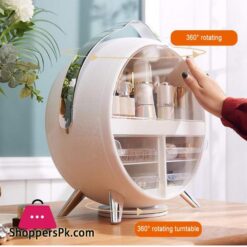 Waterproof Dustproof Cosmetic Storage Box Portable Makeup Organizer Cosmetic Storage Box Jewelry Containers With Led Mirrorstorage Boxes Bins