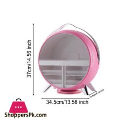 Waterproof Dustproof Cosmetic Storage Box Portable Makeup Organizer Cosmetic Storage Box Jewelry Containers With Led Mirrorstorage Boxes Bins