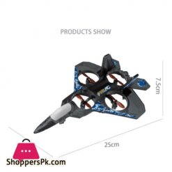 2.4G Romote Control Lights F-22 Fighter Sky Overlord Cyclone Stunt Rc Toy Epp Jet Aircraft Drone Electric Fly Boy Gift