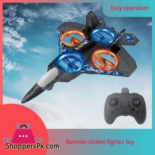 2.4G Romote Control Lights F-22 Fighter Sky Overlord Cyclone Stunt RC Toy EPP Jet Aircraft Drone Electric Fly Boy Gift