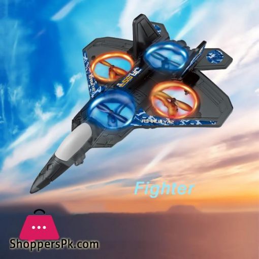 2.4G Romote Control Lights F-22 Fighter Sky Overlord Cyclone Stunt RC Toy EPP Jet Aircraft Drone Electric Fly Boy Gift
