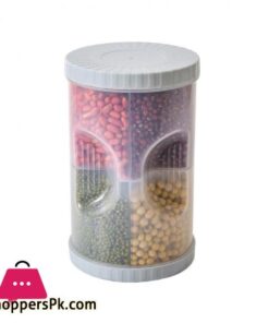 2.5 L Food Sealed Container With Closed Rotating Lid 4 Compartments 39 25 L Food Sealed Container With Closed Rotating Lid 4 Compartments Used For Flour Cereal Sugar Kitchen Accessoriesstorage Bottles Jars